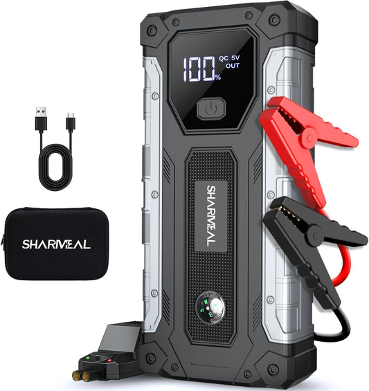 4000A Car Jump Starter: Power 10.0L Gas & 8.0L Diesel