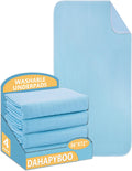 Washable Underpads 36in x 72in 4 Pack - Heavy Absorbency Reusable Bed