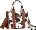 Wrangler Tote Bag Cow Print Small Purse - Western Top Handle