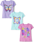 Girls 3-Pack Kindness Love Equality Graphic Tees - Cotton