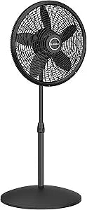 Lasko Oscillating Pedestal Fan with Adjustable Height and 3 Speeds