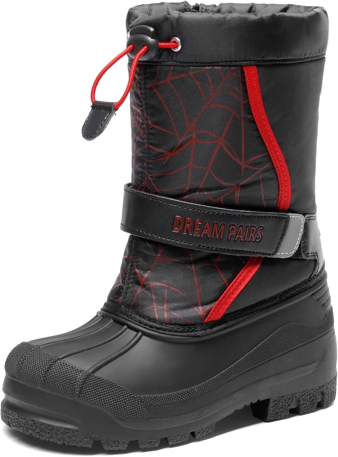 DREAM PAIRS Mid Calf Water-Resistant Winter Snow Boots for Kids
