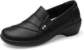 Women's Comfortable Lightweight Leather Loafers Slip-Ons - Office soft