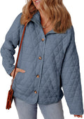 Lightweight Diamond Quilted Jacket for Women - Casual Puffer Coat