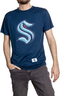 NHL Mens Loose Fit Performance Rashguard Short Sleeve - Wicking