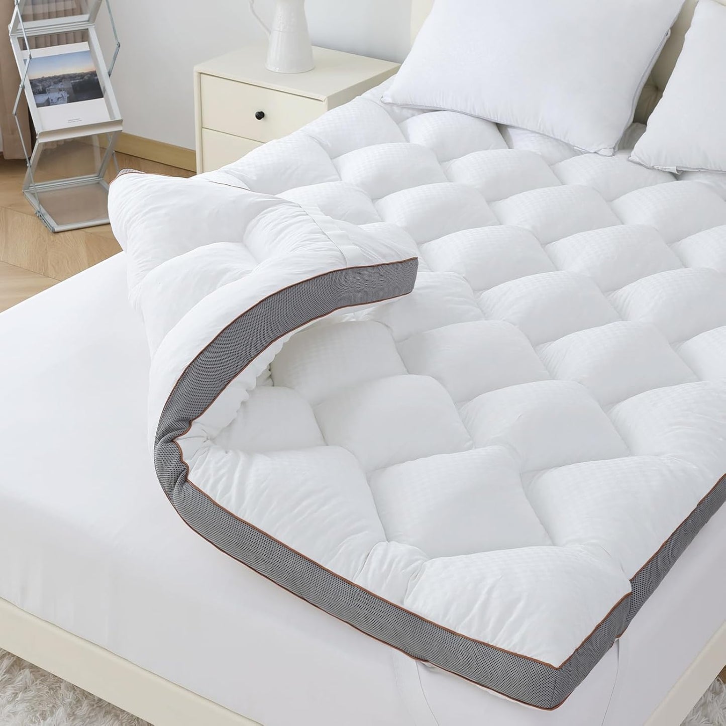 WhatsBedding 3 Inch Memory Foam Mattress Topper King Review