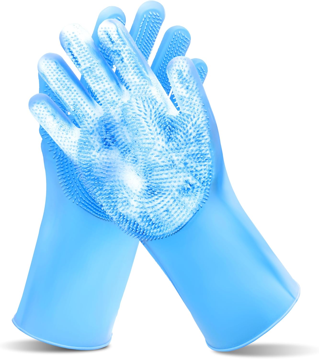 High-Density Teeth Dog Grooming Gloves for Efficient Pet Bathing & Massage