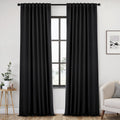 Back Tab Blackout Curtains 52 x 120 in 2 Panels - Room Darkening