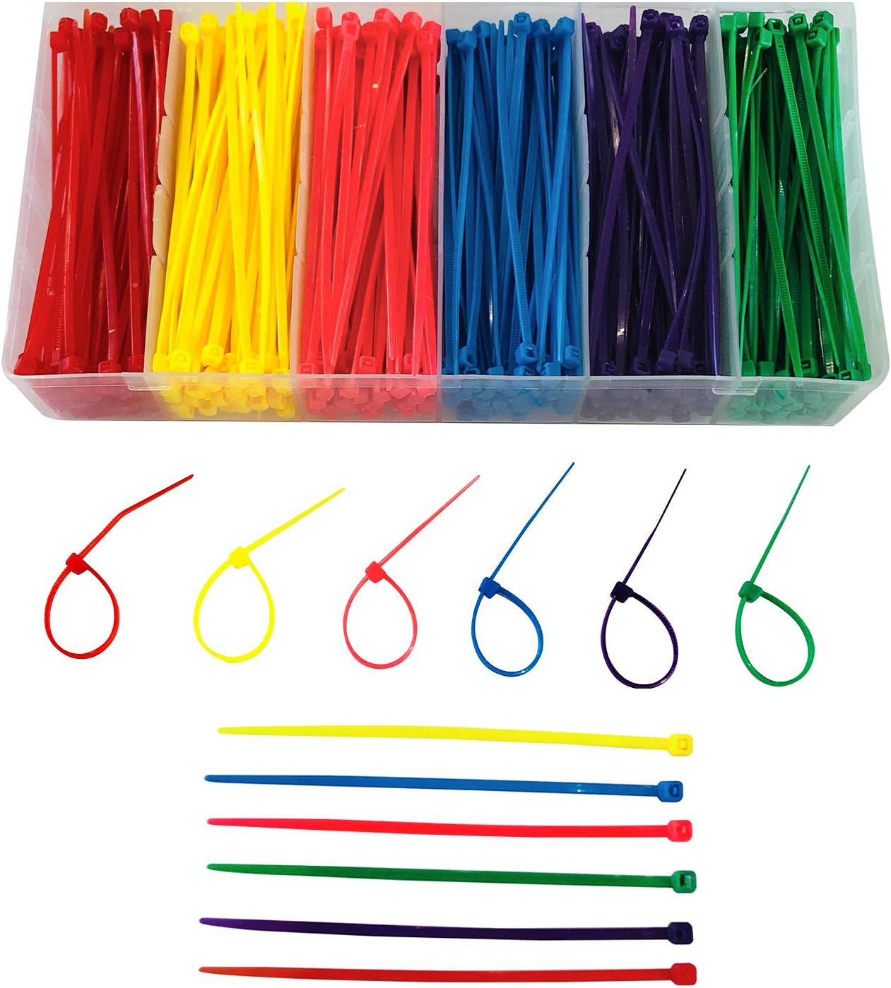 480pc Small Multicolor Cable Ties for Chicken Leg Marking - ELECALL
