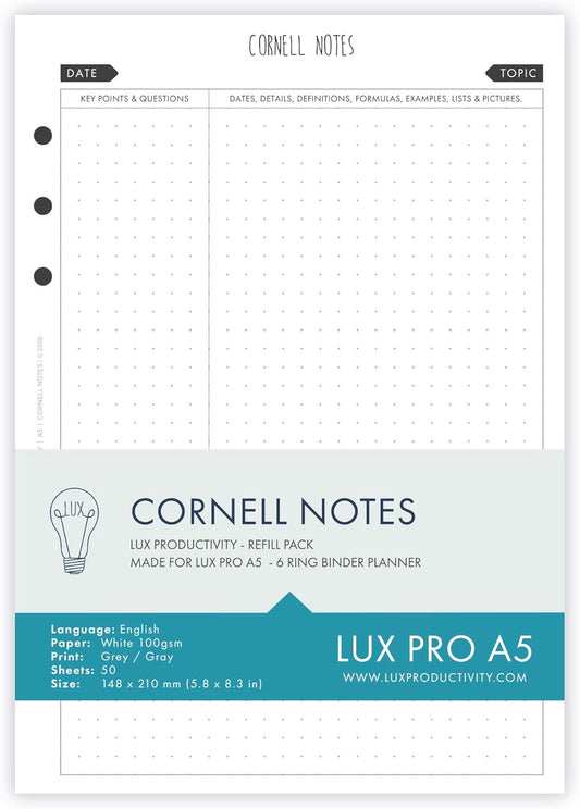 LUX PRO A5 Productivity Refill Pack