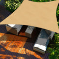 Cool Area Sun Shade Sail 7x7 FT Rectangle - Patio and Backyard Shade