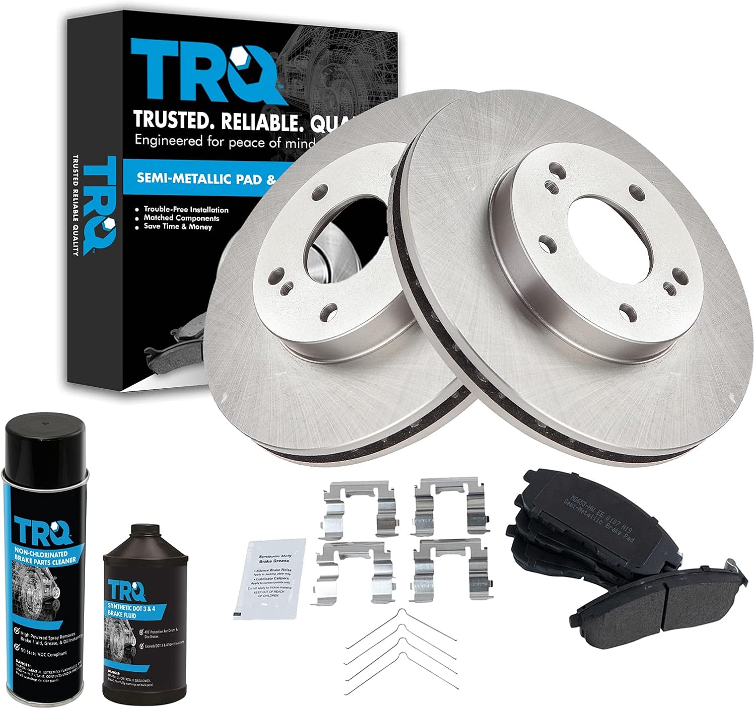 TRQ Front Brake Pad & Rotor Kit for 1999 Nissan Maxima Review