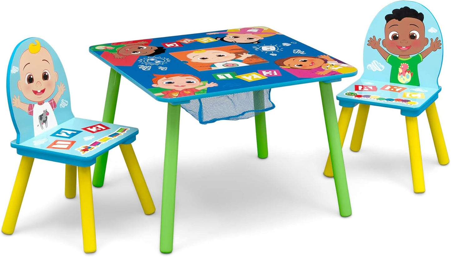 Delta Children Kids Table and Chair Set with Storage for Fun
