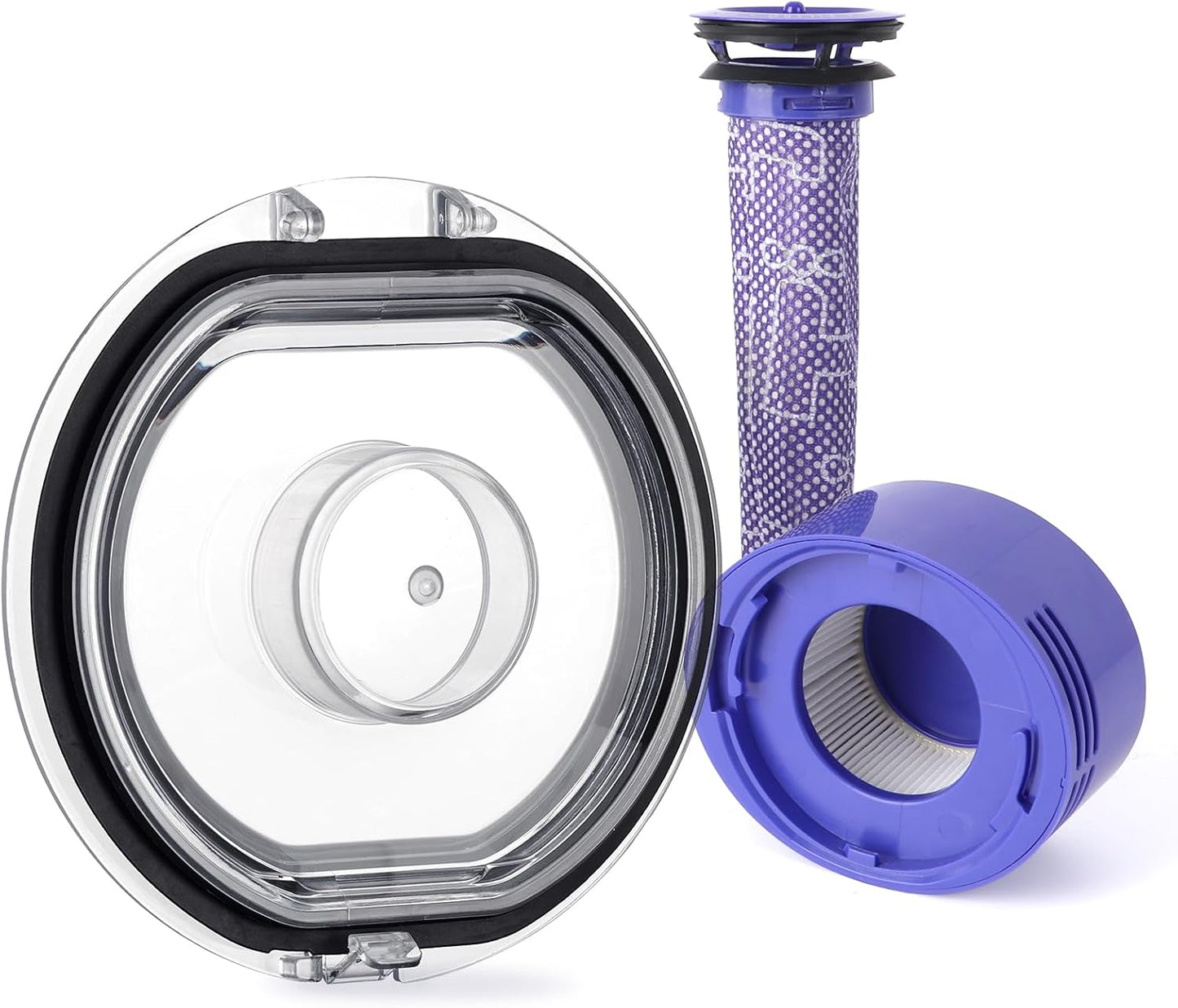 Dyson V7 V8 Dust Bin Lid & HEPA Filter Set - WYWY.Wide