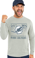 Zubaz NFL Men's Long Sleeve Team Graphic T-Shirt (Style X9X9)