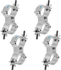 4 Pack Dual Swivel Clamp 360 Degree Truss Coupler - Heavy Duty 220lb