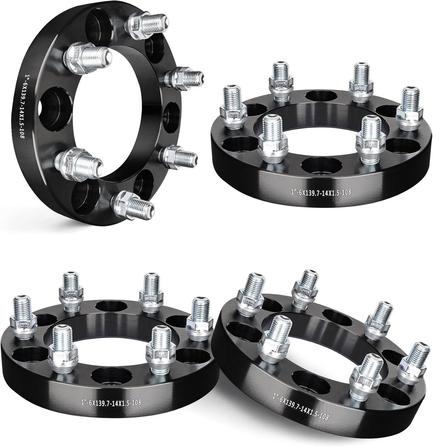EVIL ENERGY 6x5.5 Wheel Spacers 1 inch for Chevy Silverado 1500