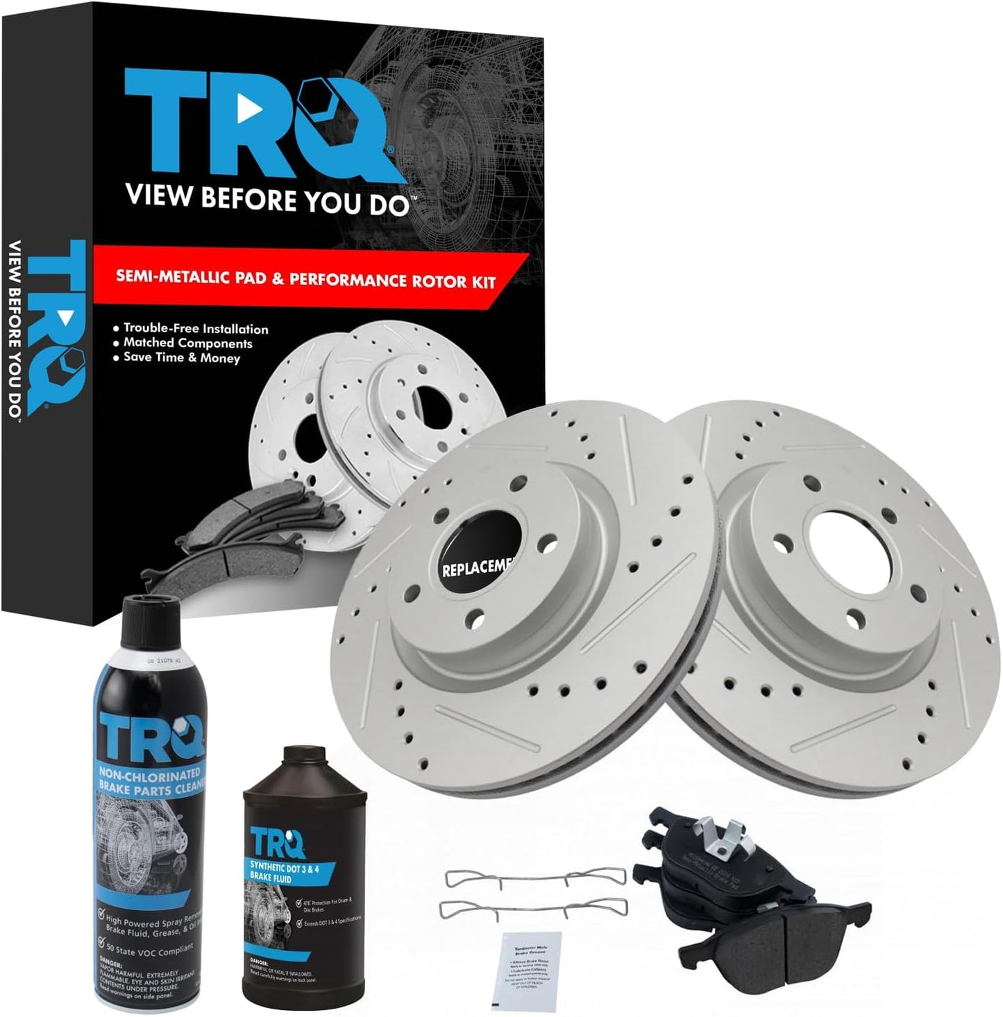 TRQ Front Posi Metallic Brake Pad & Performance Rotor Kit Review