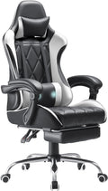 Homall Gaming Chair with Footrest & Massage Lumbar - Ultimate Comfort