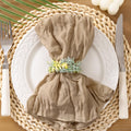 Socomi Nude Coffee Cheesecloth Napkins for Elegant Events