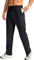 Pudolla Men's Fleece Lined Sweatpants - Warm Water Resistant Track you