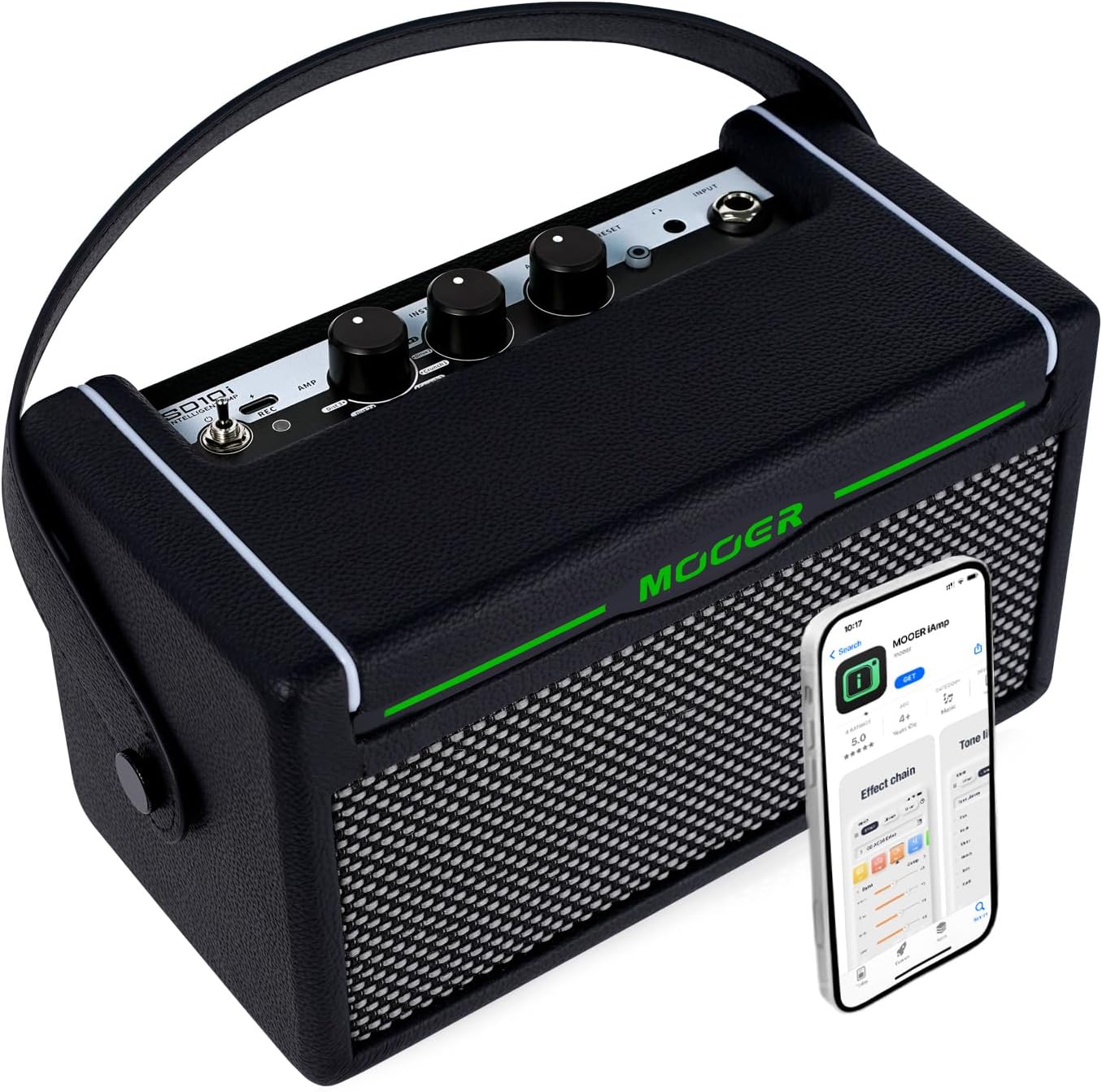 MOOER SD10i 10W Practice Guitar Amplifier with Smart Effects