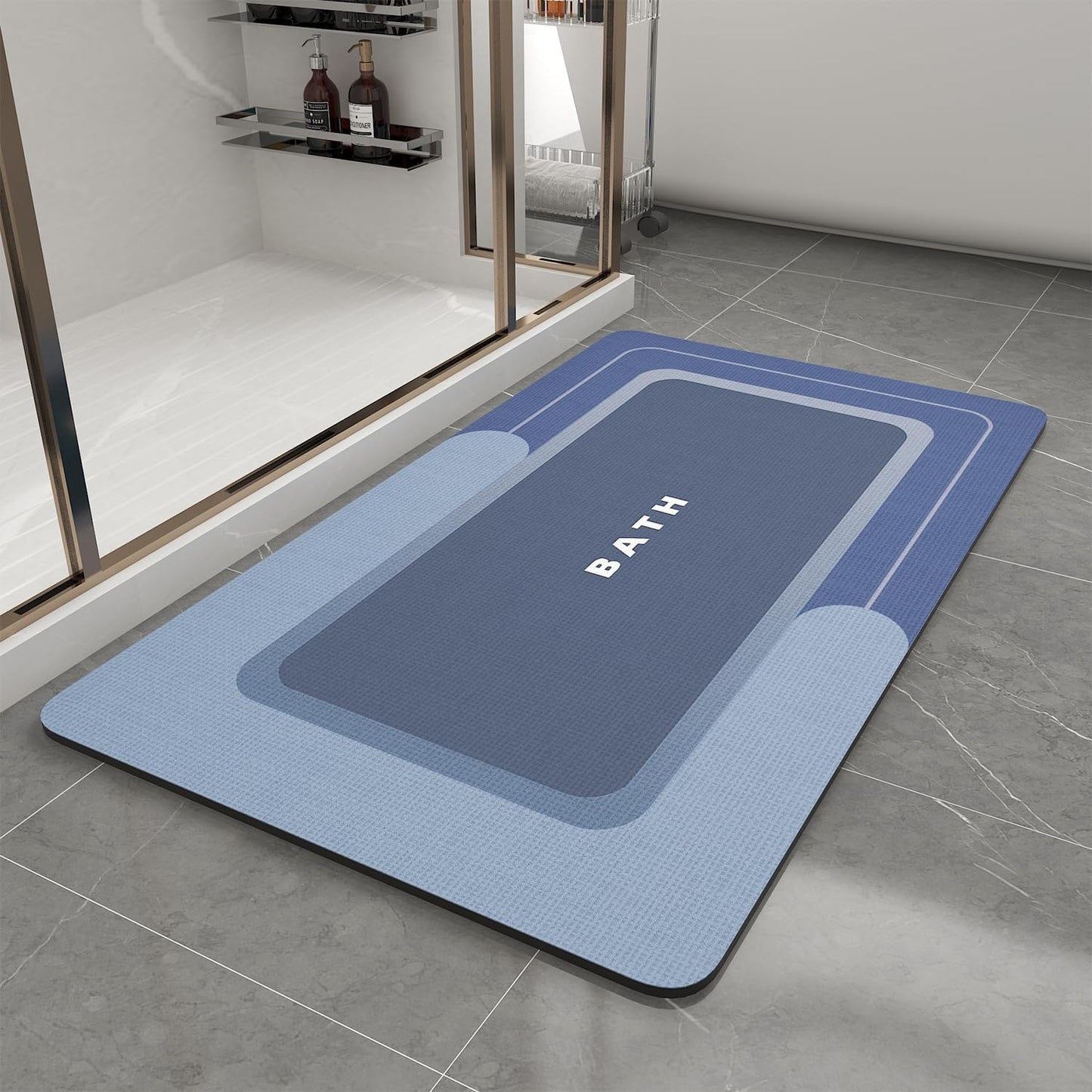 Non Slip Super Absorbent Bath Mat for Quick Drying Comfort