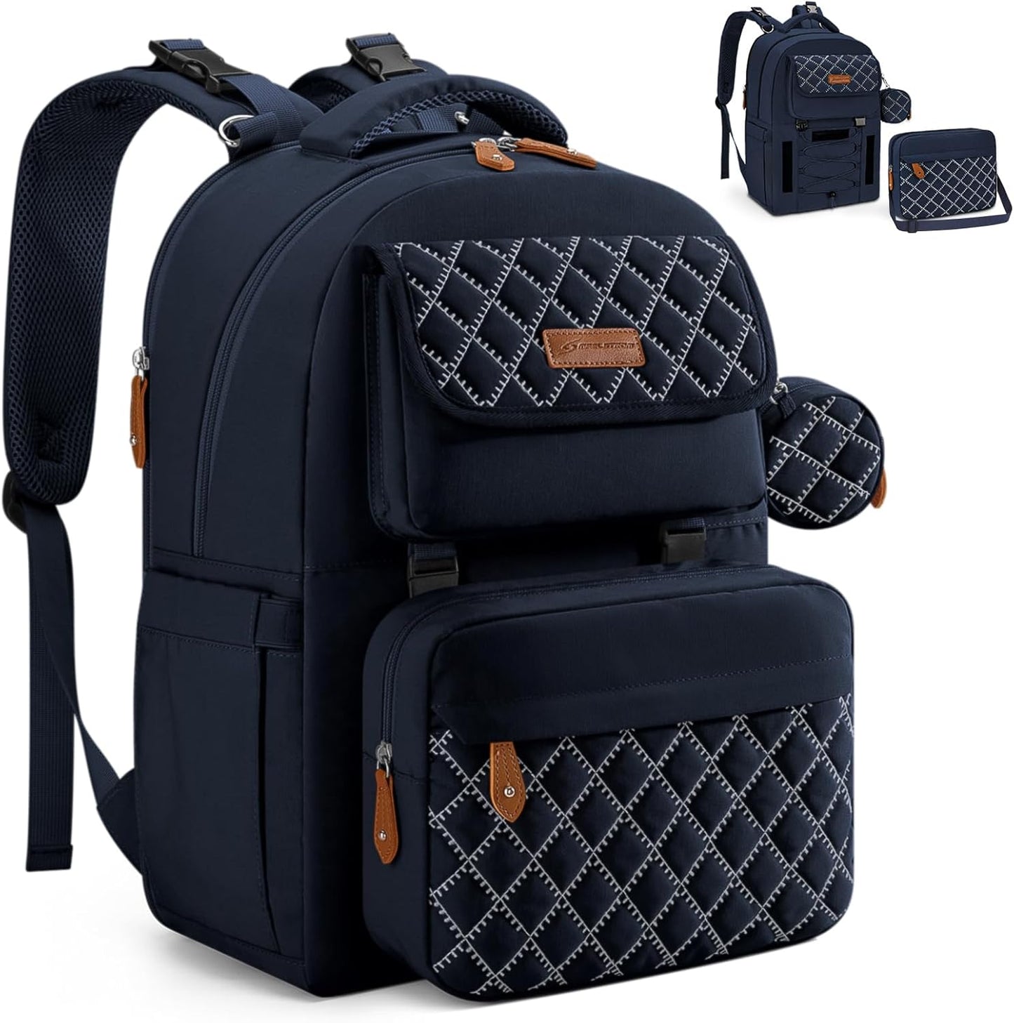 Expandable Large Diaper Bag Backpack for Twins Baby Stuff