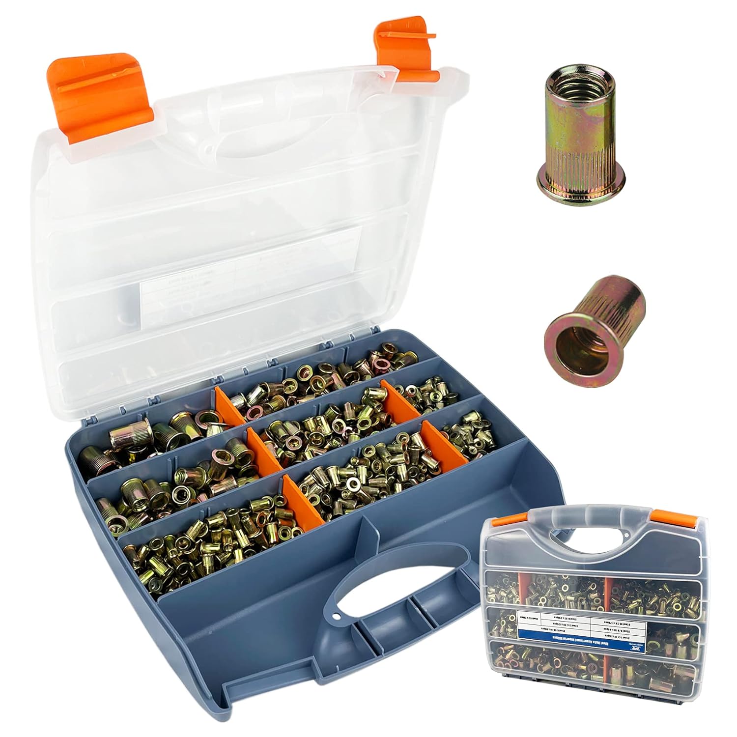 860pcs Metric Rivet Nut Kit with Durable Carrying Case