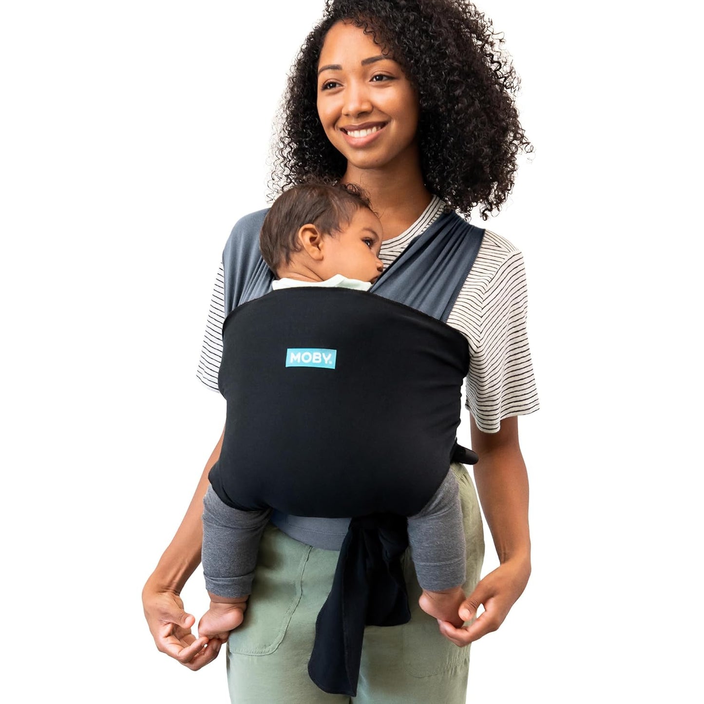 Moby Baby Wrap Carrier for Newborns to Toddlers - Hands-Free