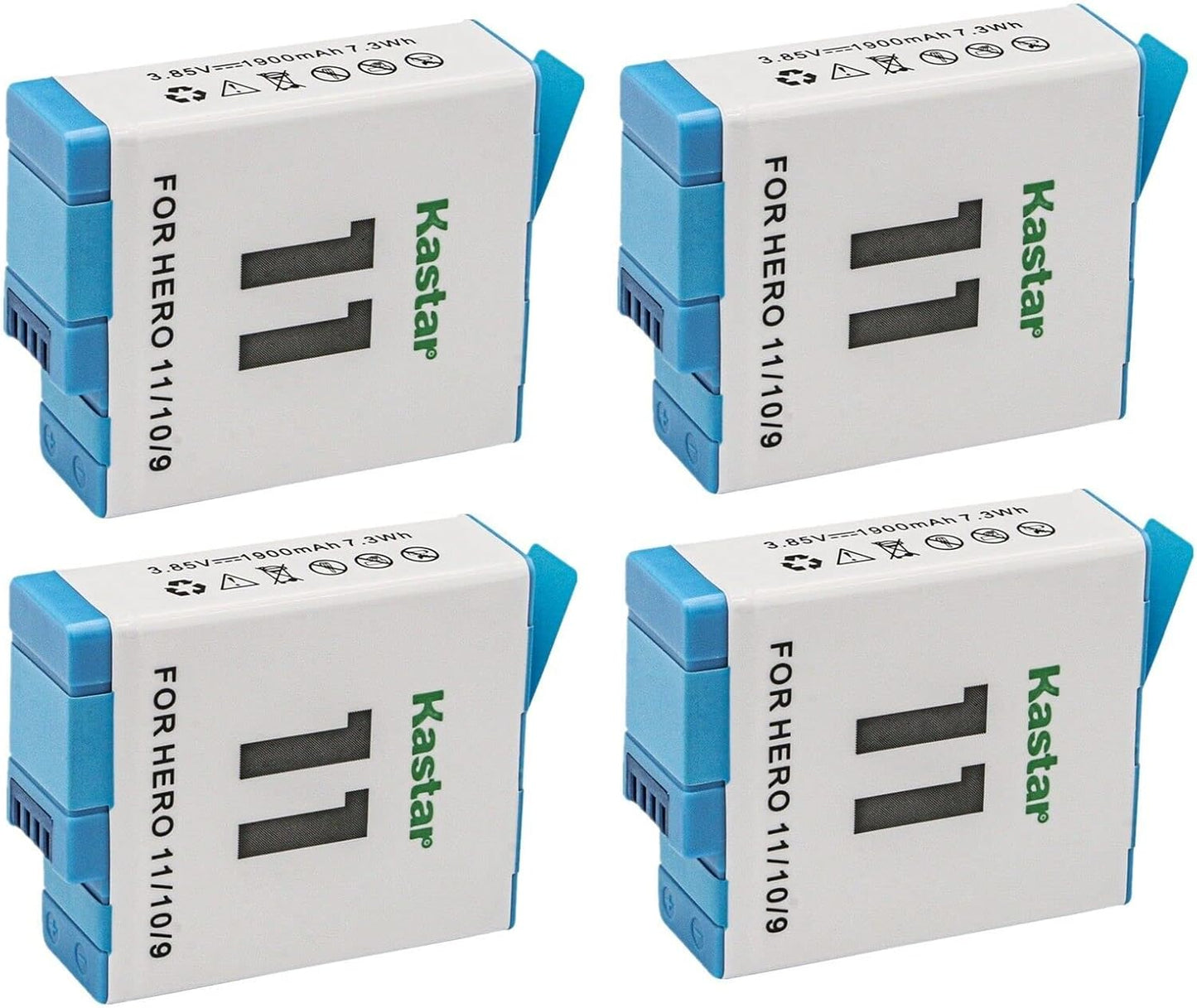 Kastar Battery 4-Pack Replacement for GoPro HERO Cameras