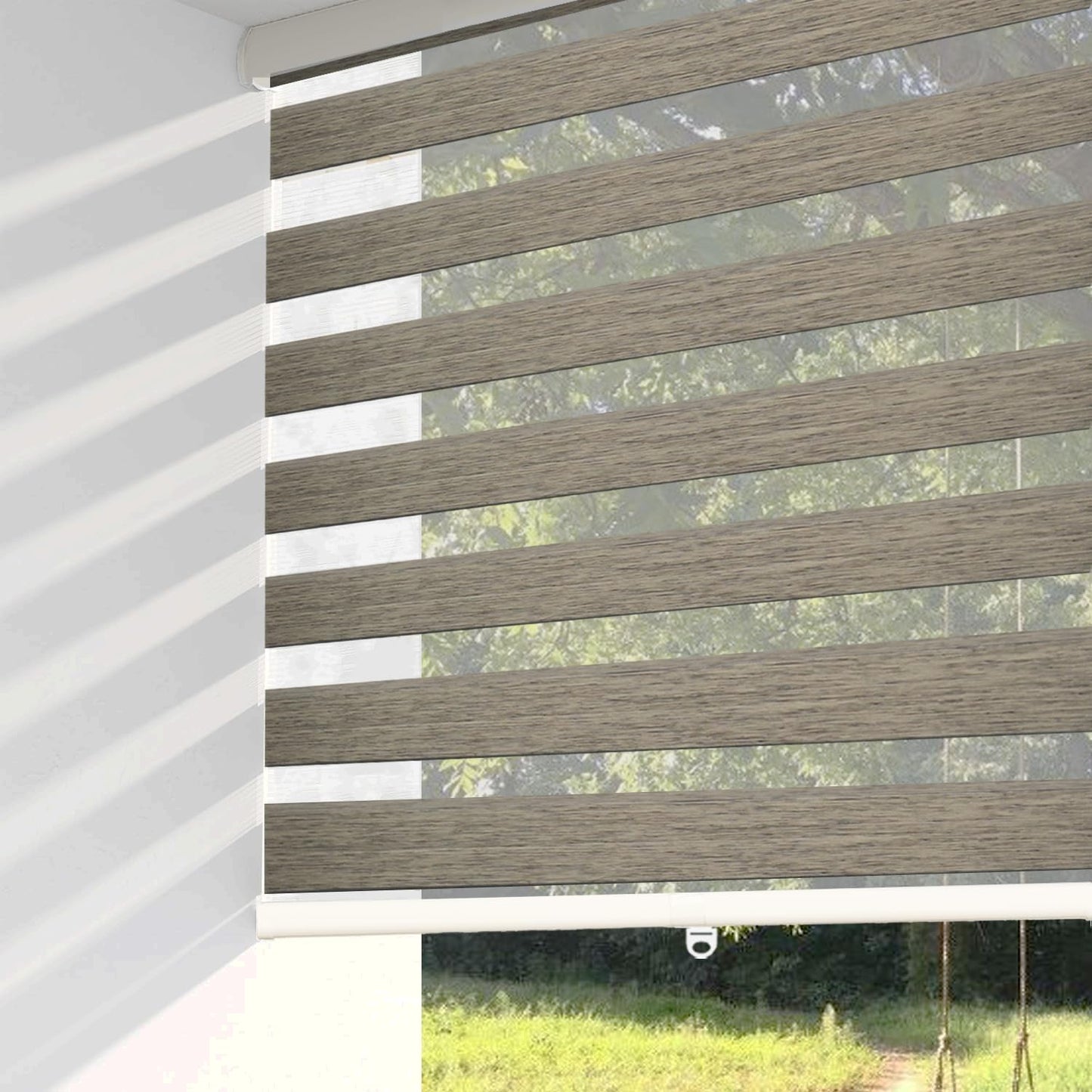 Cordless Zebra Blinds for Windows - Light Control & Privacy