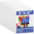 Canvas for Painting 8x10 76 Pack - Value Canvas Boards for Beginners