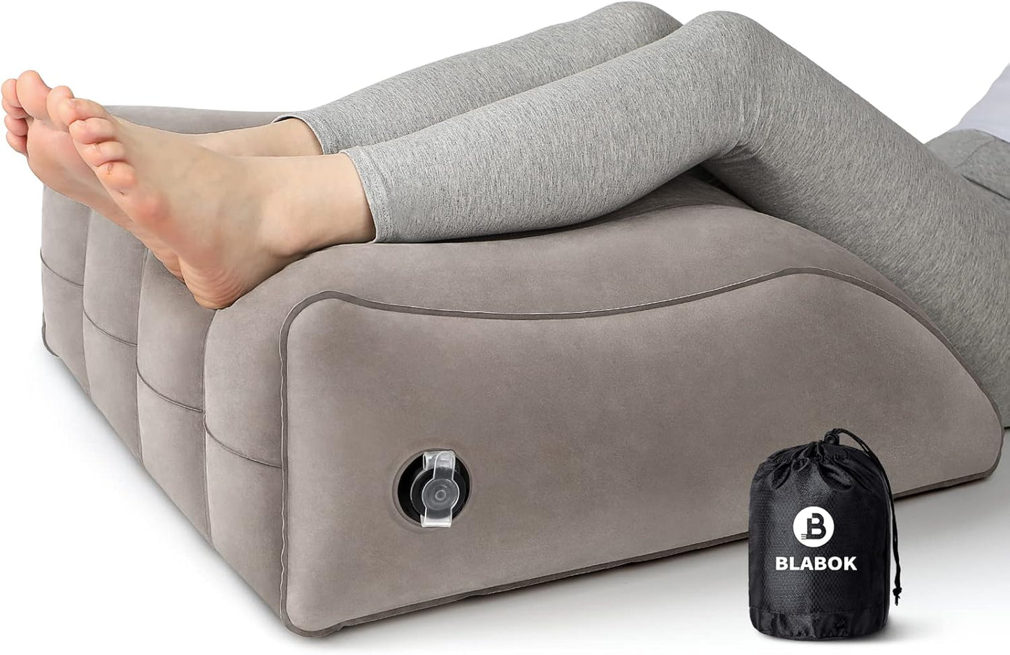 Wedge Pillow for Sleeping - Inflatable Leg Elevation Support
