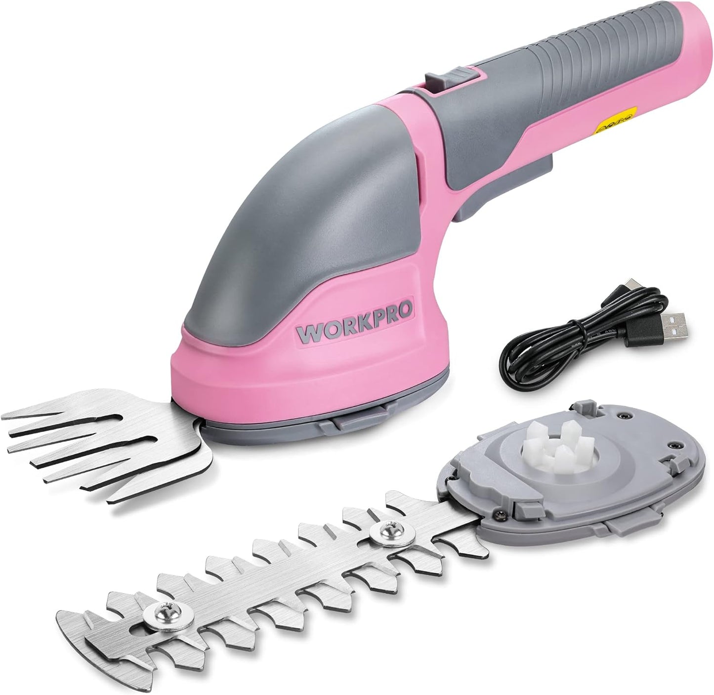 WORKPRO Cordless Grass Shear & Shrub Trimmer for Easy Pruning