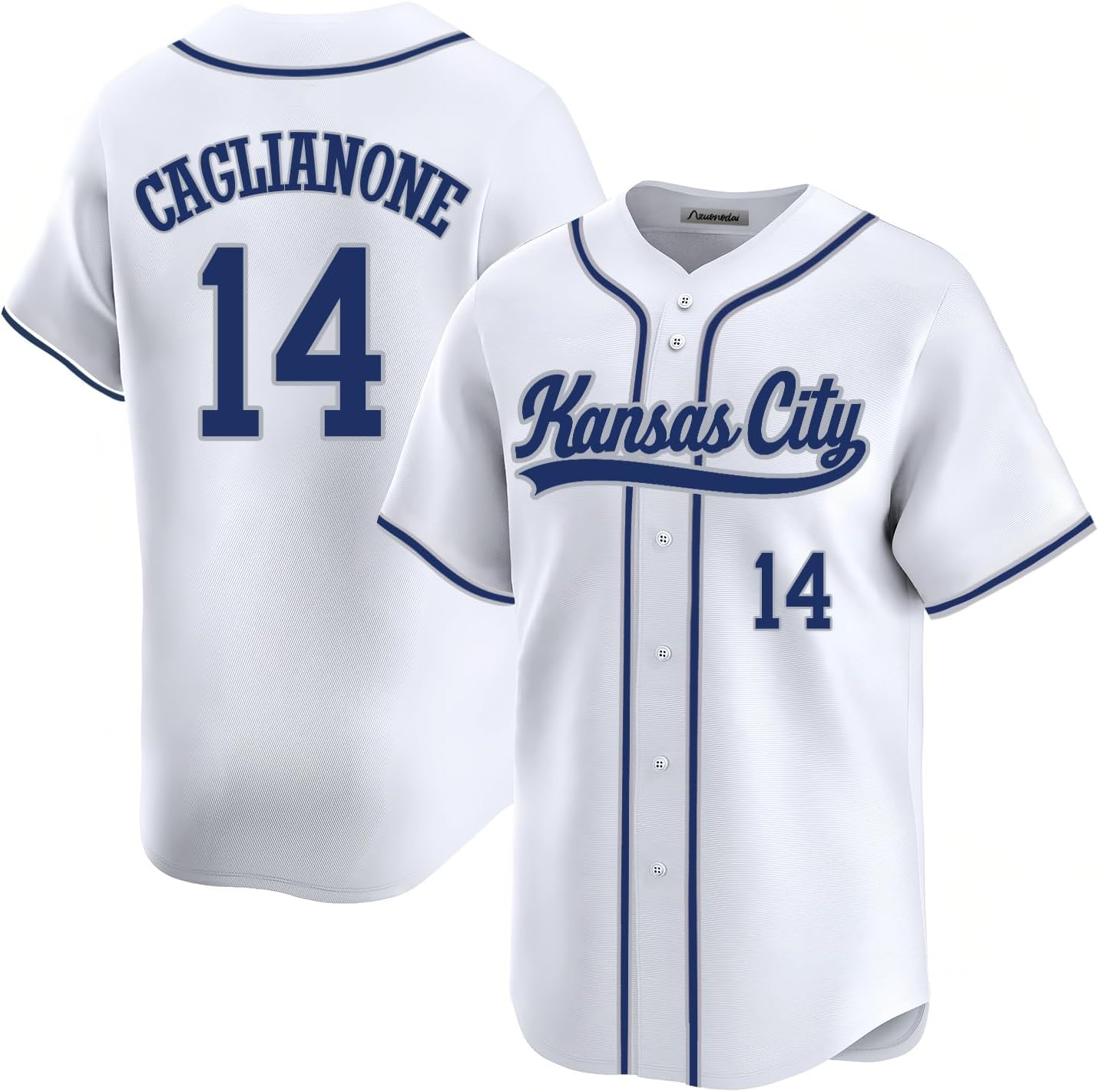 Custom Kansas City Baseball Stitched T-Shirt for Sports Fans