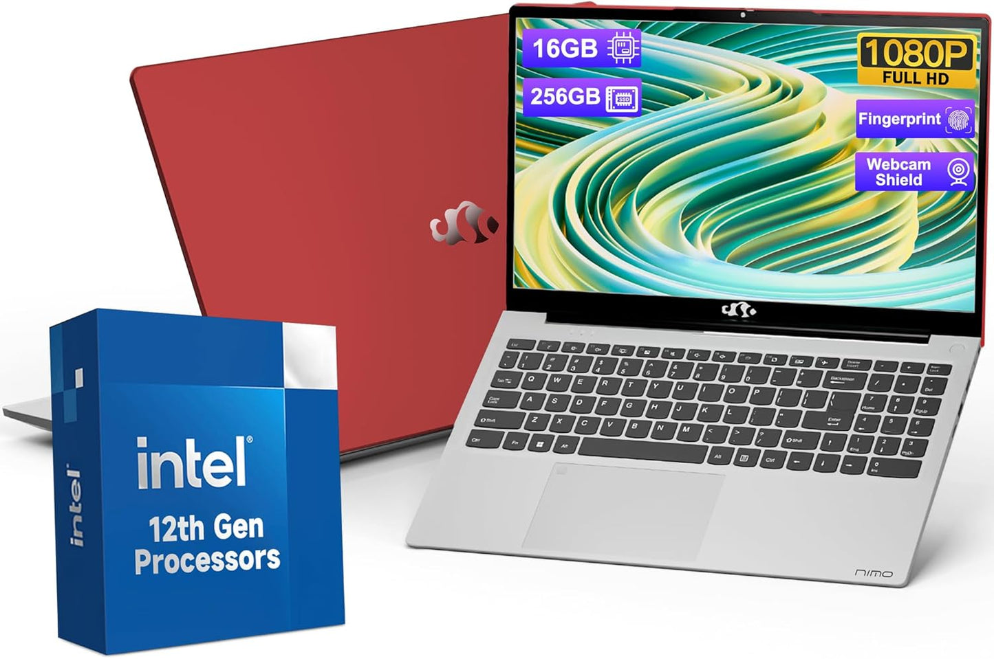 NIMO 15.6 FHD Student Laptop with 16GB RAM and 256GB SSD