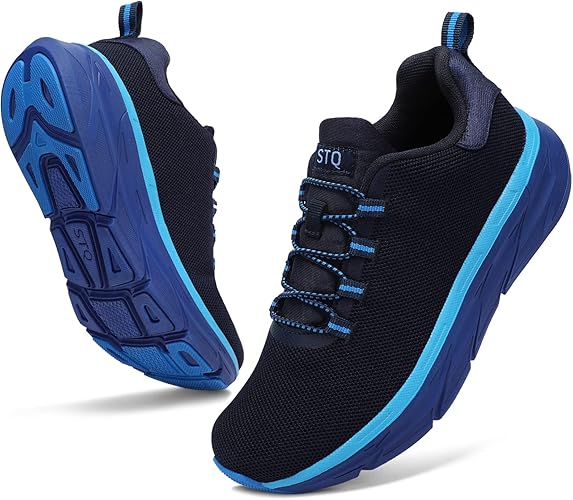 STQ Walking Shoes for Women with Arch Support and Memory Foam