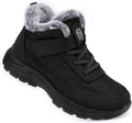 Women's Waterproof Fur Lined Snow Boots - Lightweight Warm Ankle Boots
