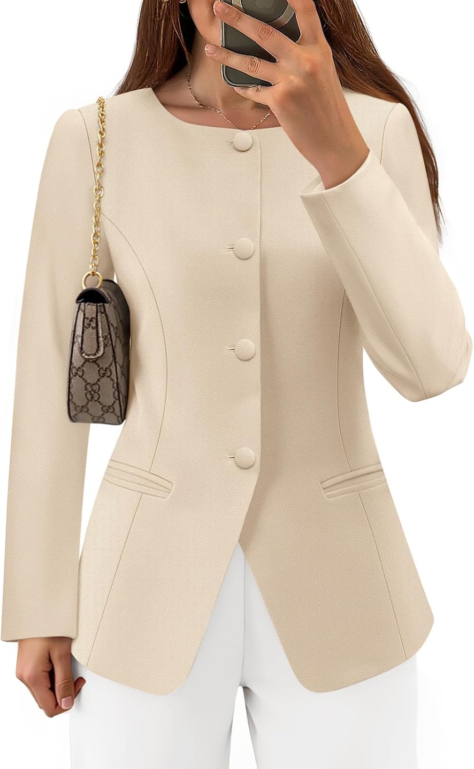 ZESICA Womens Business Casual Blazers for Office Work Outfits
