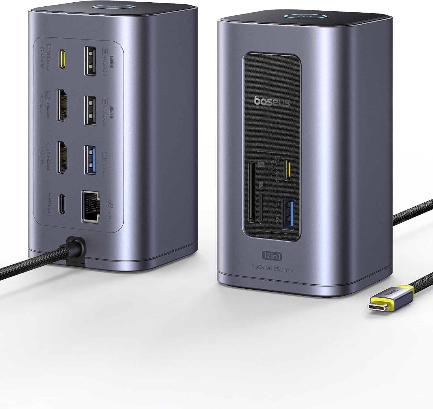 Baseus Docking Station Dual Monitor with 12 in 1 Connectivity