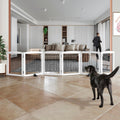Freestanding Dog Fence Indoor Gate - Foldable 6-Panel Pet Barrier