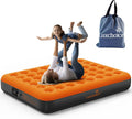 Air Mattress with Built-In USB Pump - Fast Inflate Portable Bed