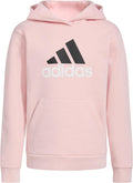 Girls' Long Sleeve Graphic Fleece Hooded Pullover - Soft Cotton-Blend