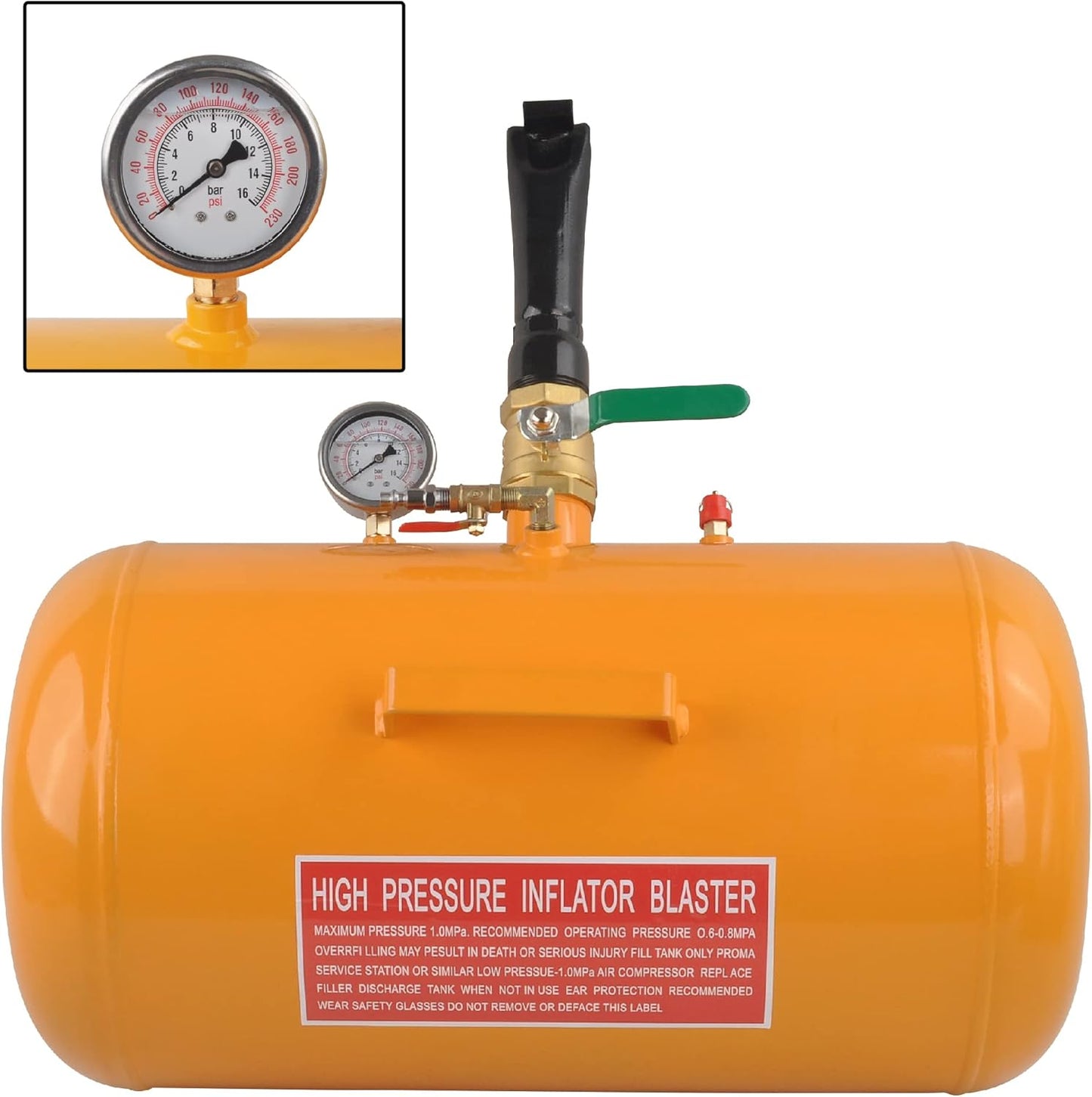 10 Gallon Air Tire Bead Seater Inflator Tool for All Vehicles
