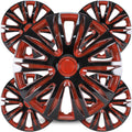 Winjet 14 in Wheel Rim Cover Hubcaps Set of 4 - Durable Snap-On Fit
