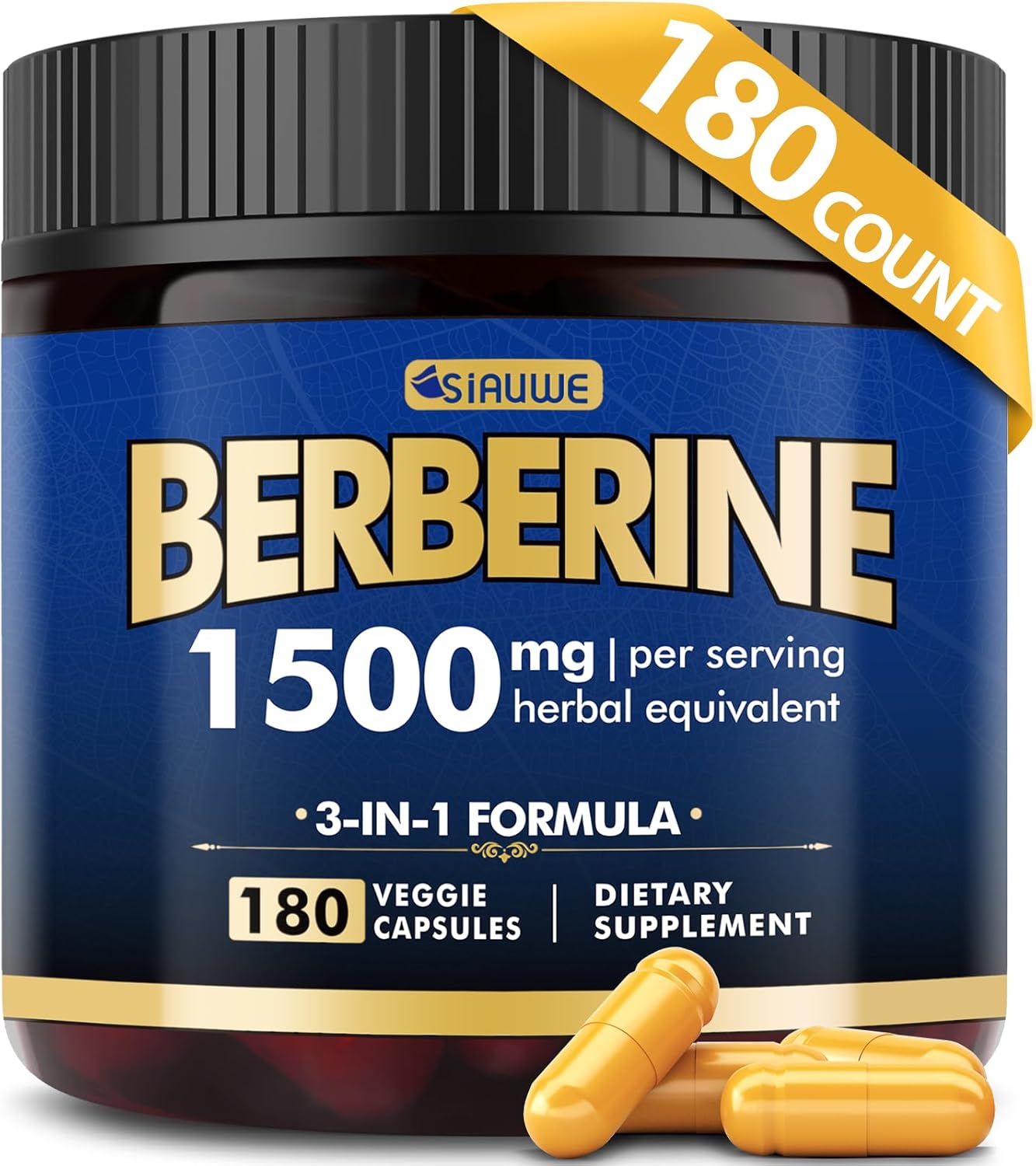 High Strength Berberine Supplement 1500MG for Weight Management
