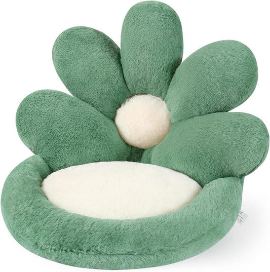 Ditucu Cute Flower Chair Pillow - Comfy 21 Cushion in Green