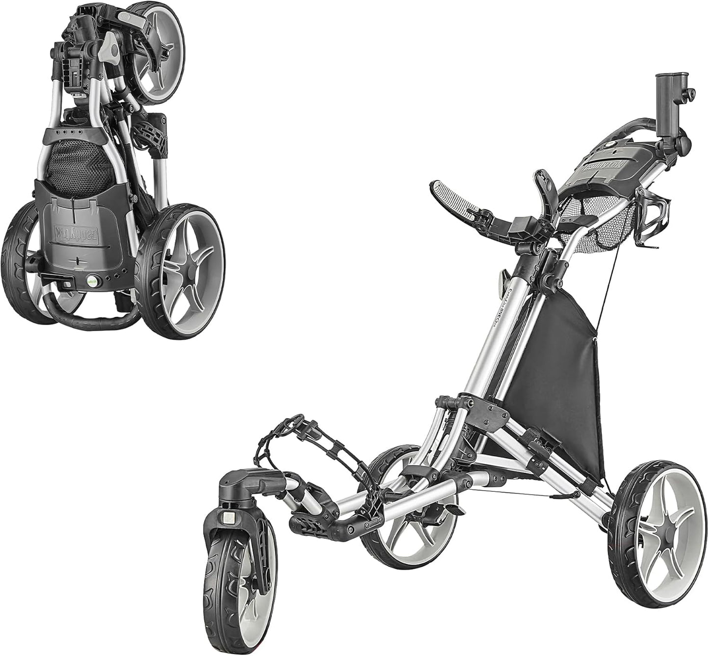 Caddytek Swivel Golf Cart - Lightweight 3-Wheel