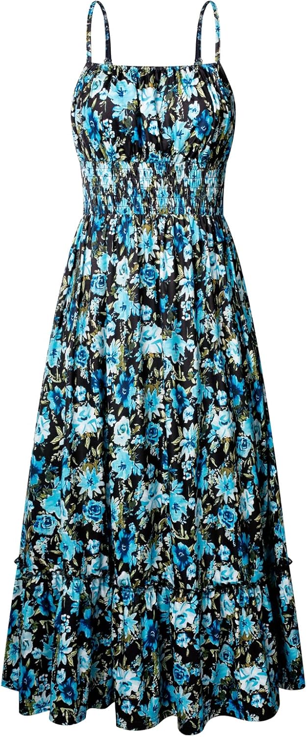 GRACE KARIN Summer Maxi Dress with Pockets for Women